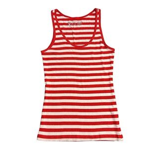 Vintage Victoria’s Secret Tee shop red and white striped tank Size M